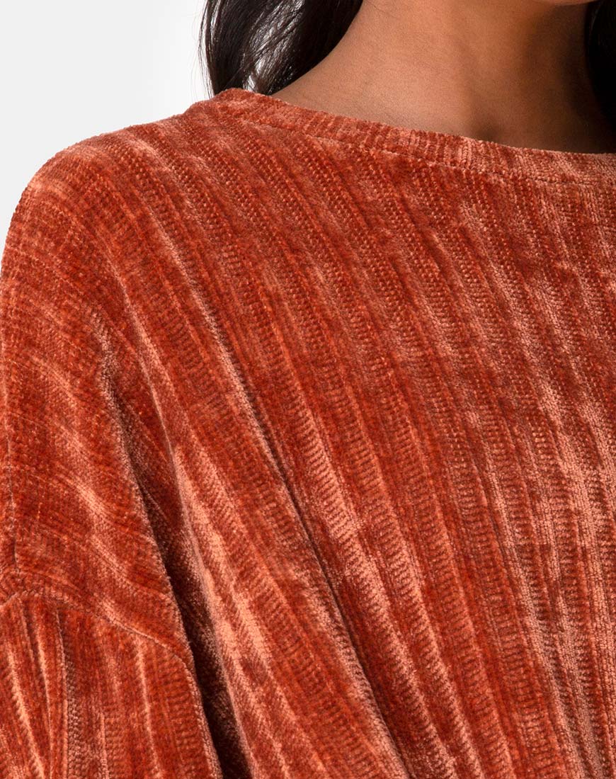 Image de Papa Jumper en Chenille Rust