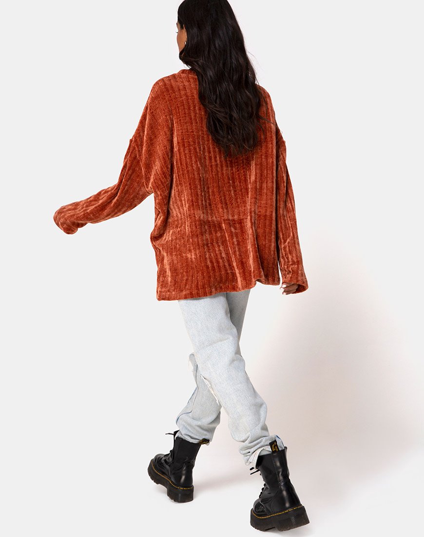 Image de Papa Jumper en Chenille Rust