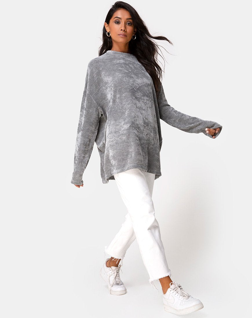 Image du pull-over pour papa en tricot argenté