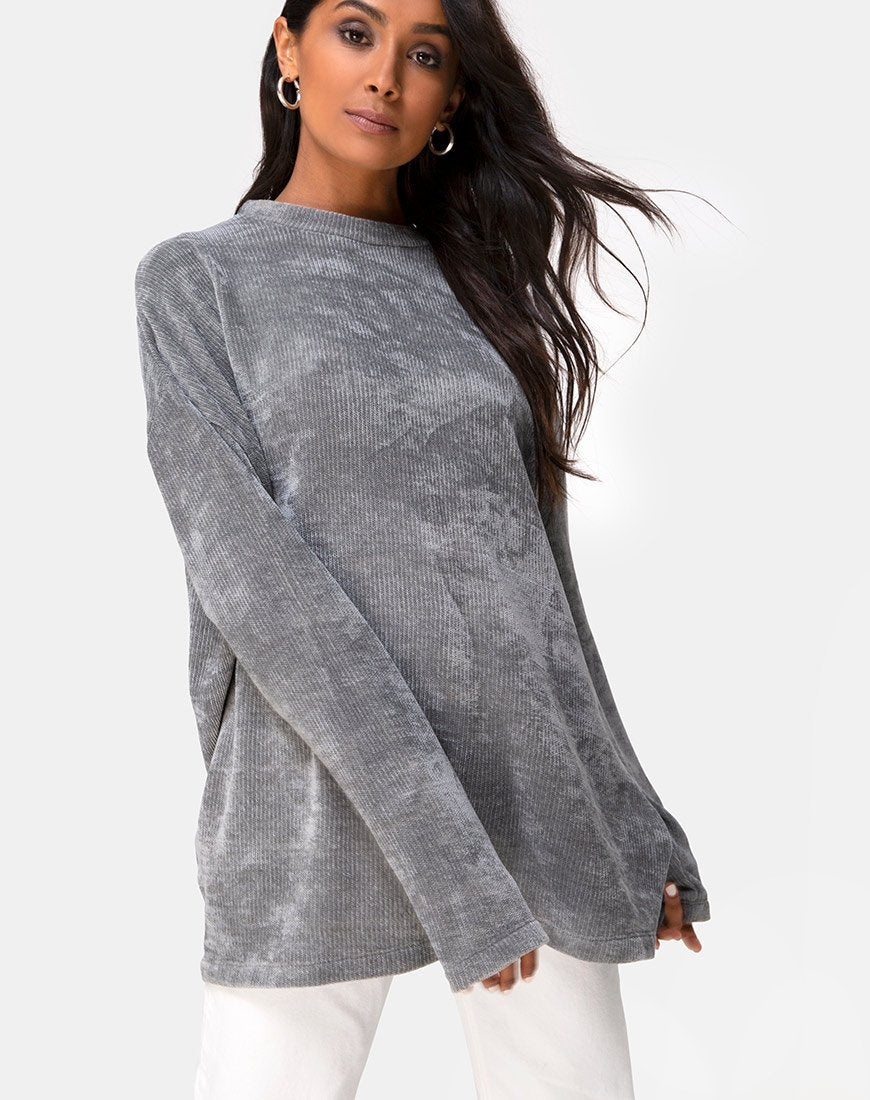 Chandail pour papa en tricot argenté