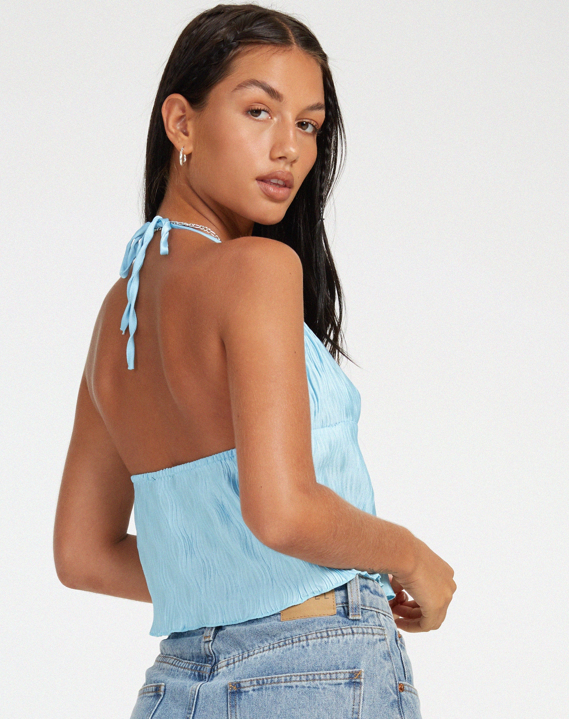 Image de Dama Crop Top in Blue