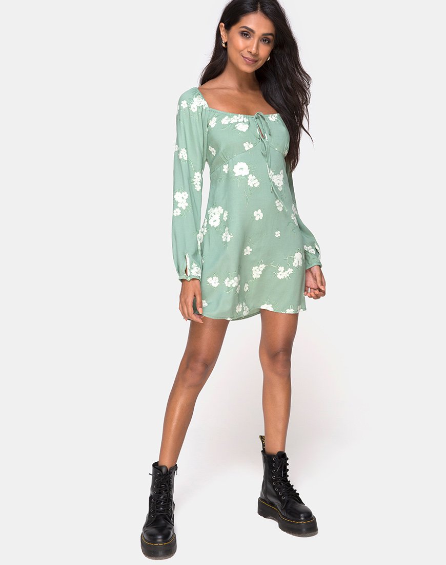Image de la robe Danila Mono Flower Green