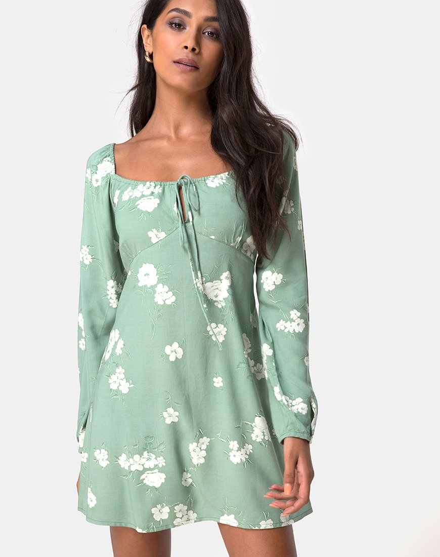 Image de la robe Danila Mono Flower Green