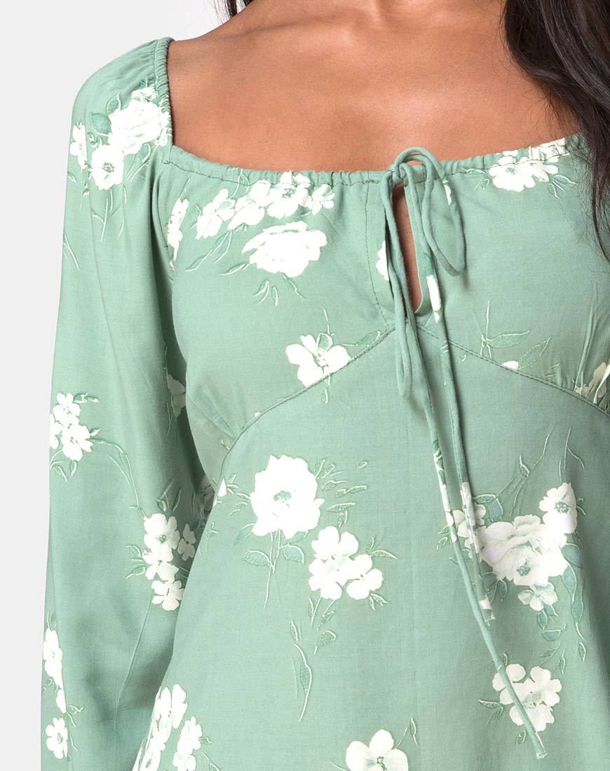 Image de la robe Danila Mono Flower Green