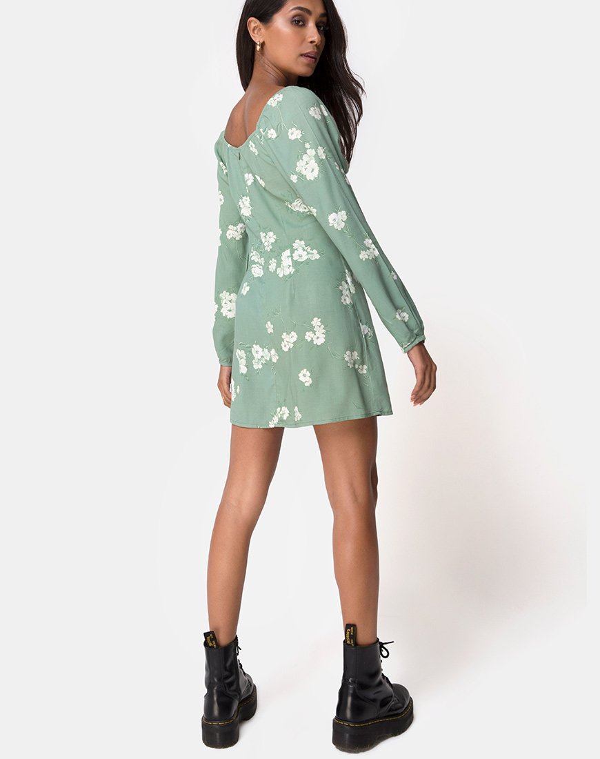 Image de la robe Danila Mono Flower Green