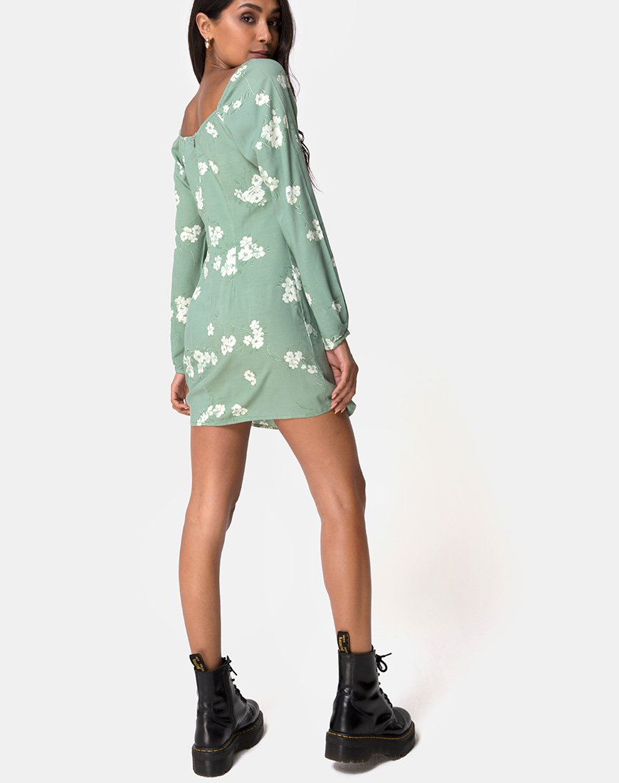 Image de la robe Danila Mono Flower Green
