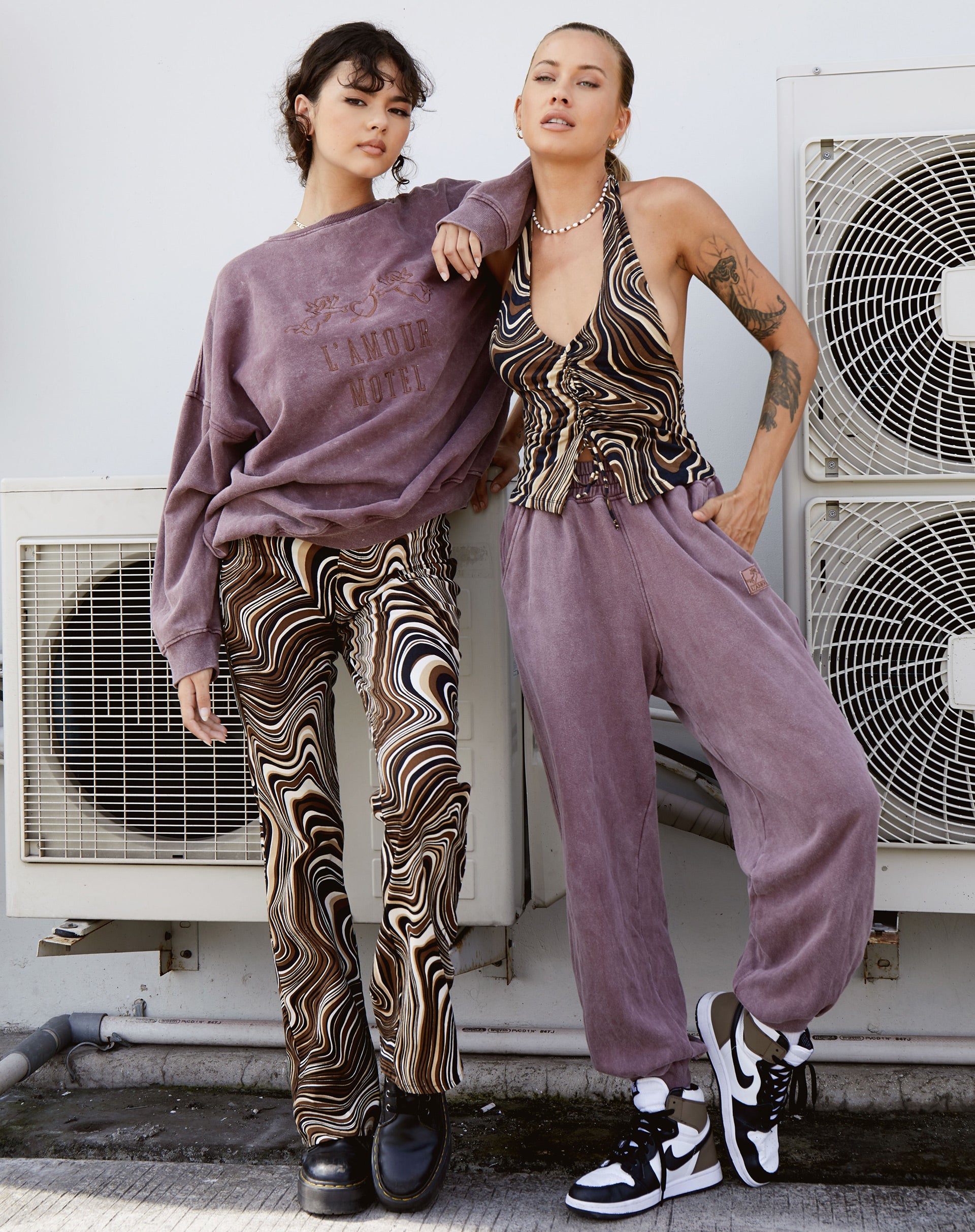 Image de Roider Jogger en Brown Wash LAmour Motel Label Embro