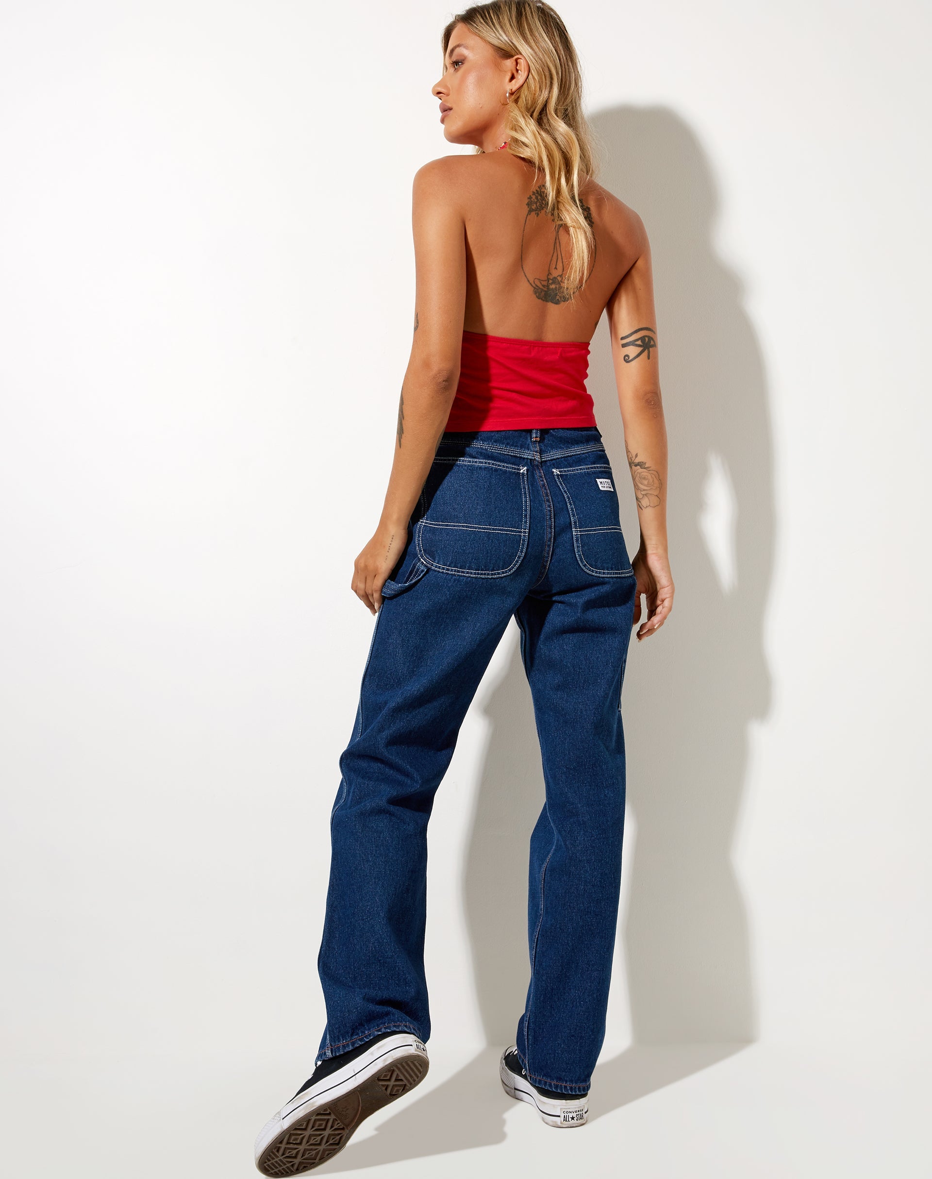 Image de Dapa Crop Top in Racing Red