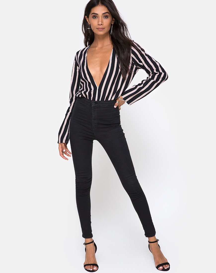 Image de Daris Bodice in Formal Stripe