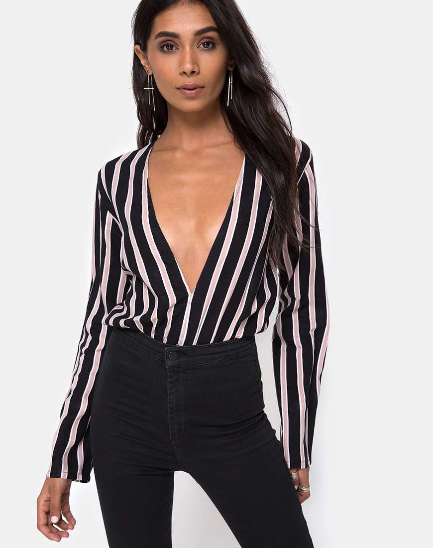 Image de Daris Bodice in Formal Stripe
