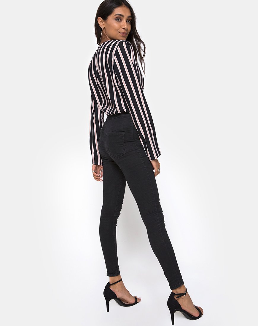 Image de Daris Bodice in Formal Stripe