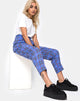 Image de Dastan Trouser in 90s Check Blue Pink
