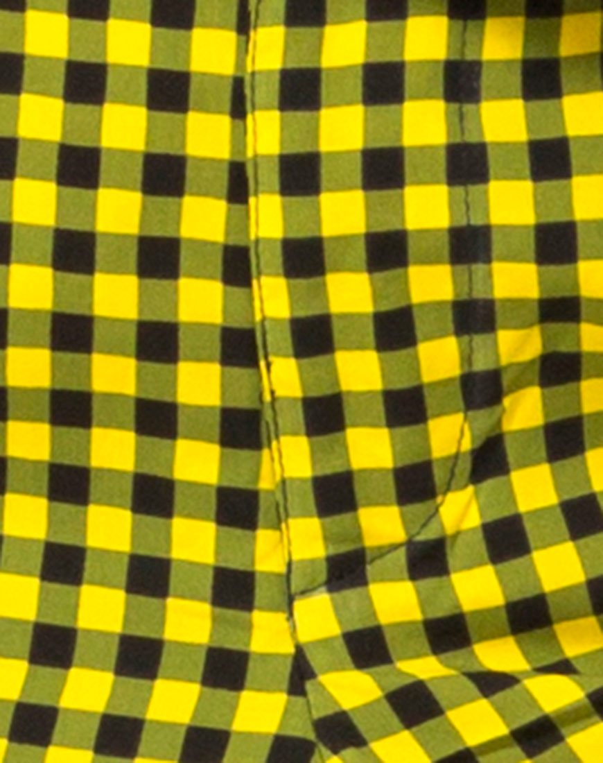 Image de Dastan Trouser in Medium Gingham Yellow