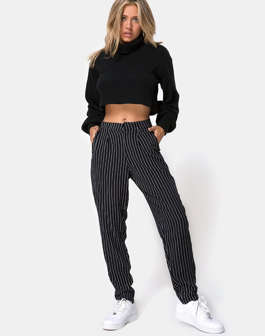 Pantalon Dastan à rayures noires
