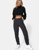 Image de Dastan Trouser in Pinstripe Black
