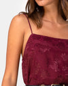 Satin Rose Bourgogne