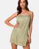 Image de Datista Slip Dress in Satin Ditsy Rose Sage