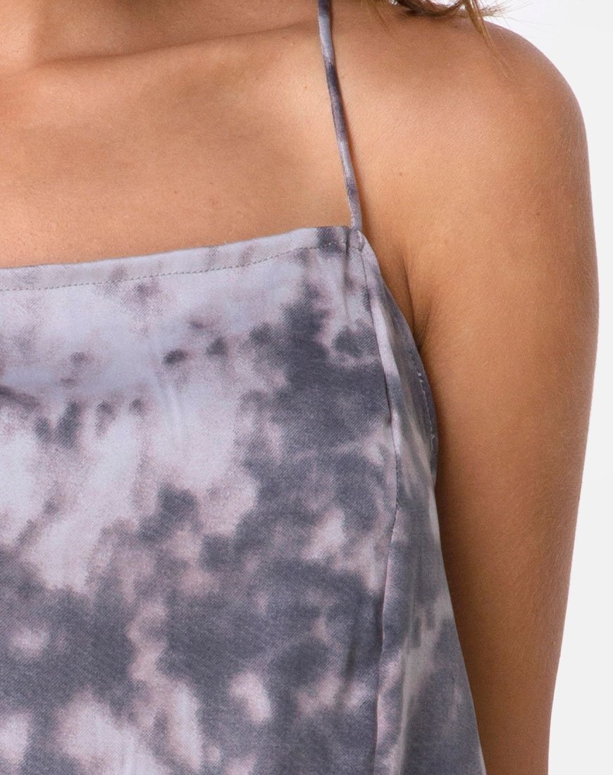 Image de Datista Robe en Bleached Tie Dye Grey