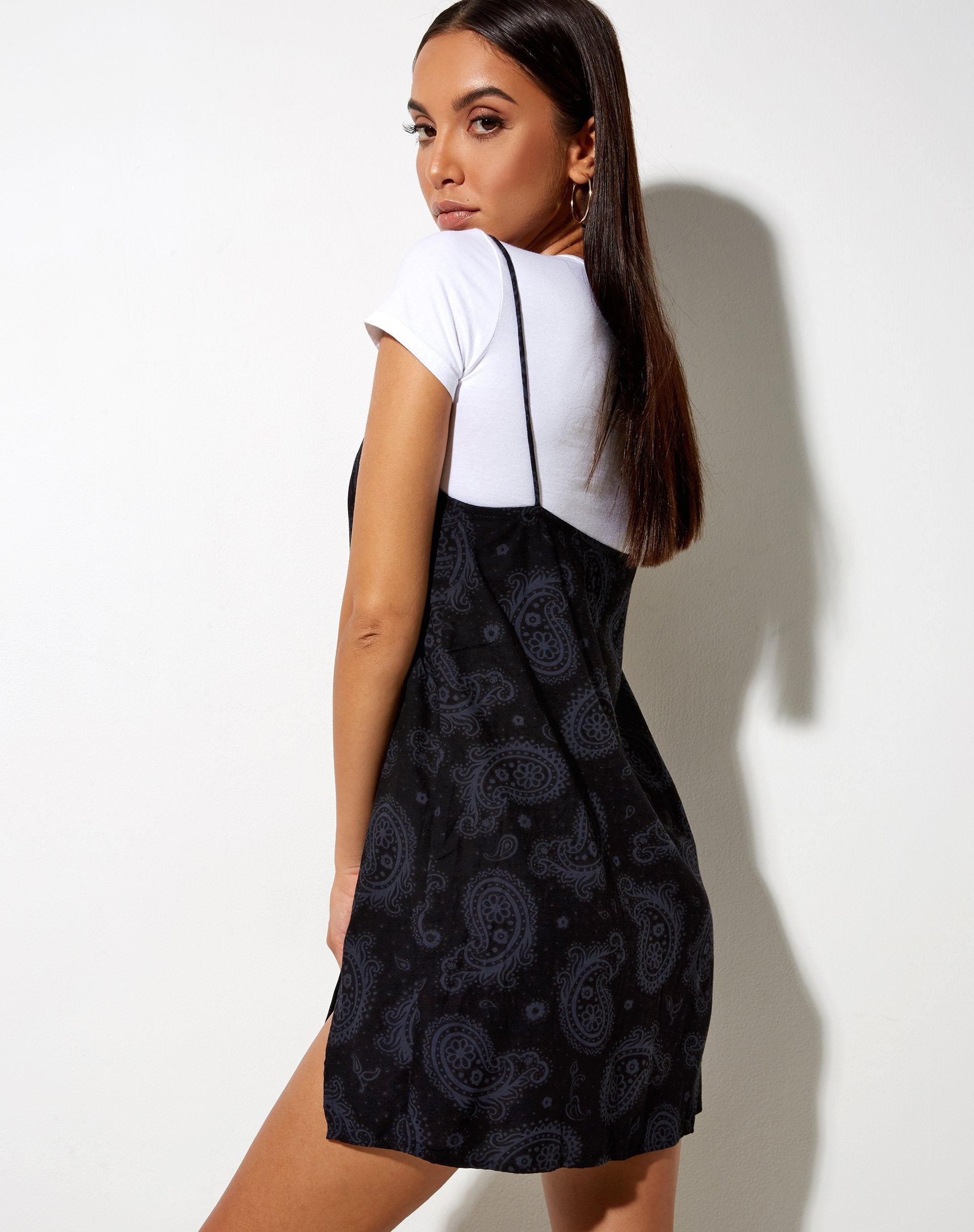 Image de Datista Slip Dress in Persian Night Black
