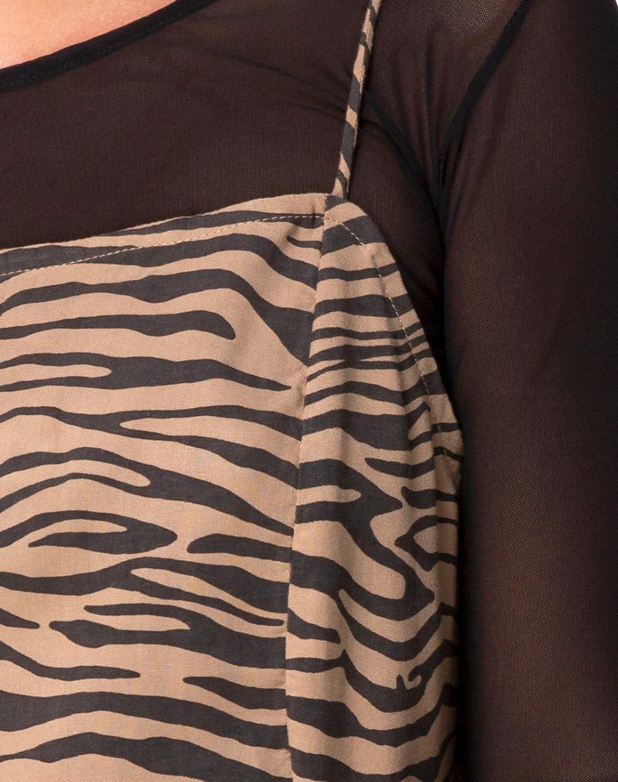 Image de Datista Robe en Zebra 90s Taupe