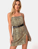 Image de Datista Slip Dress in Rar Leopard Brown
