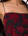 Flocage romantique de roses rouges