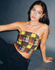 Image de Delny Bandeau Top in Mix Tartans