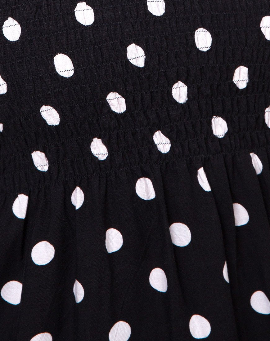 Image de Deloya Midi Dress in 80s Polka Black