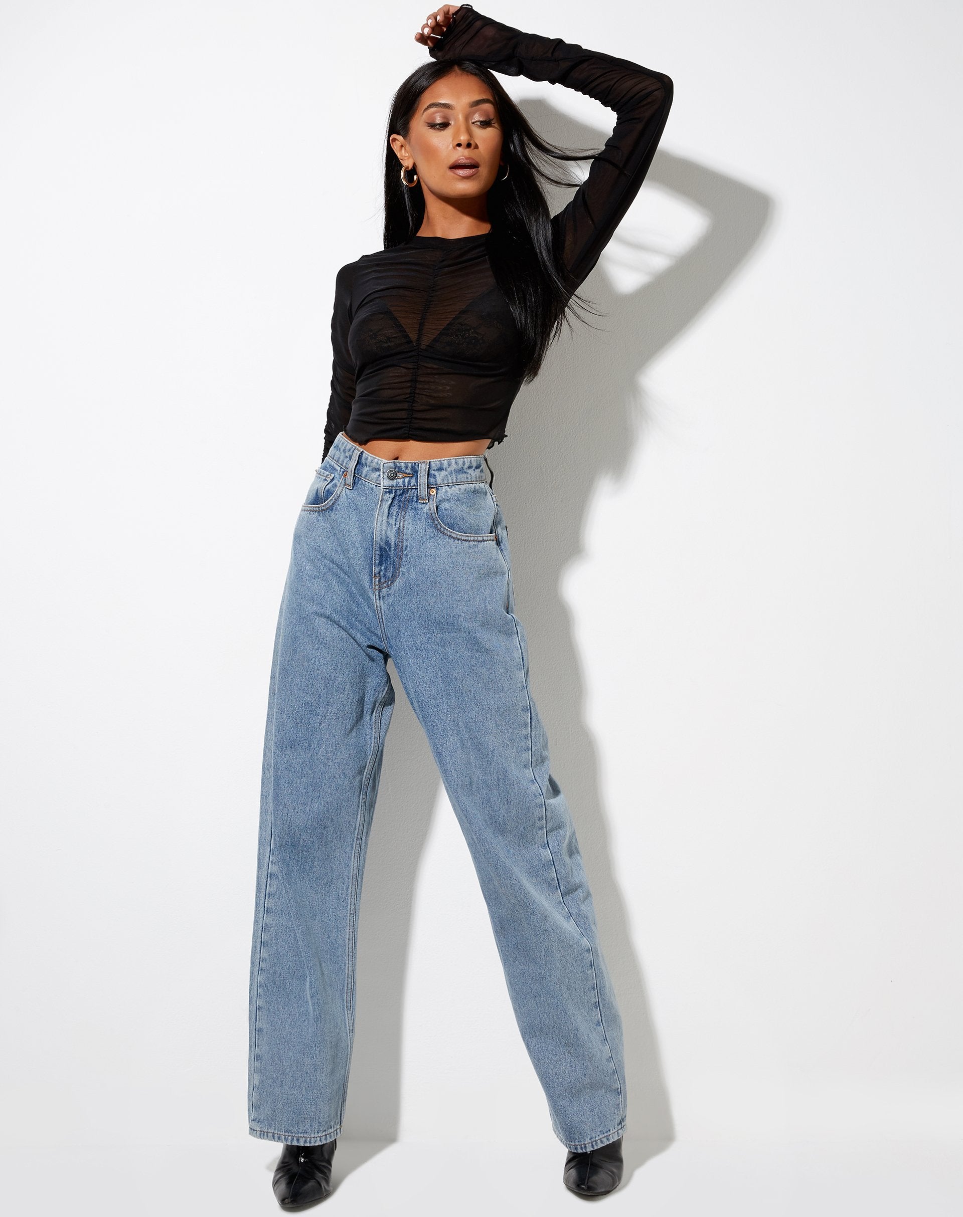 Image de Deloya Top in Mesh Black