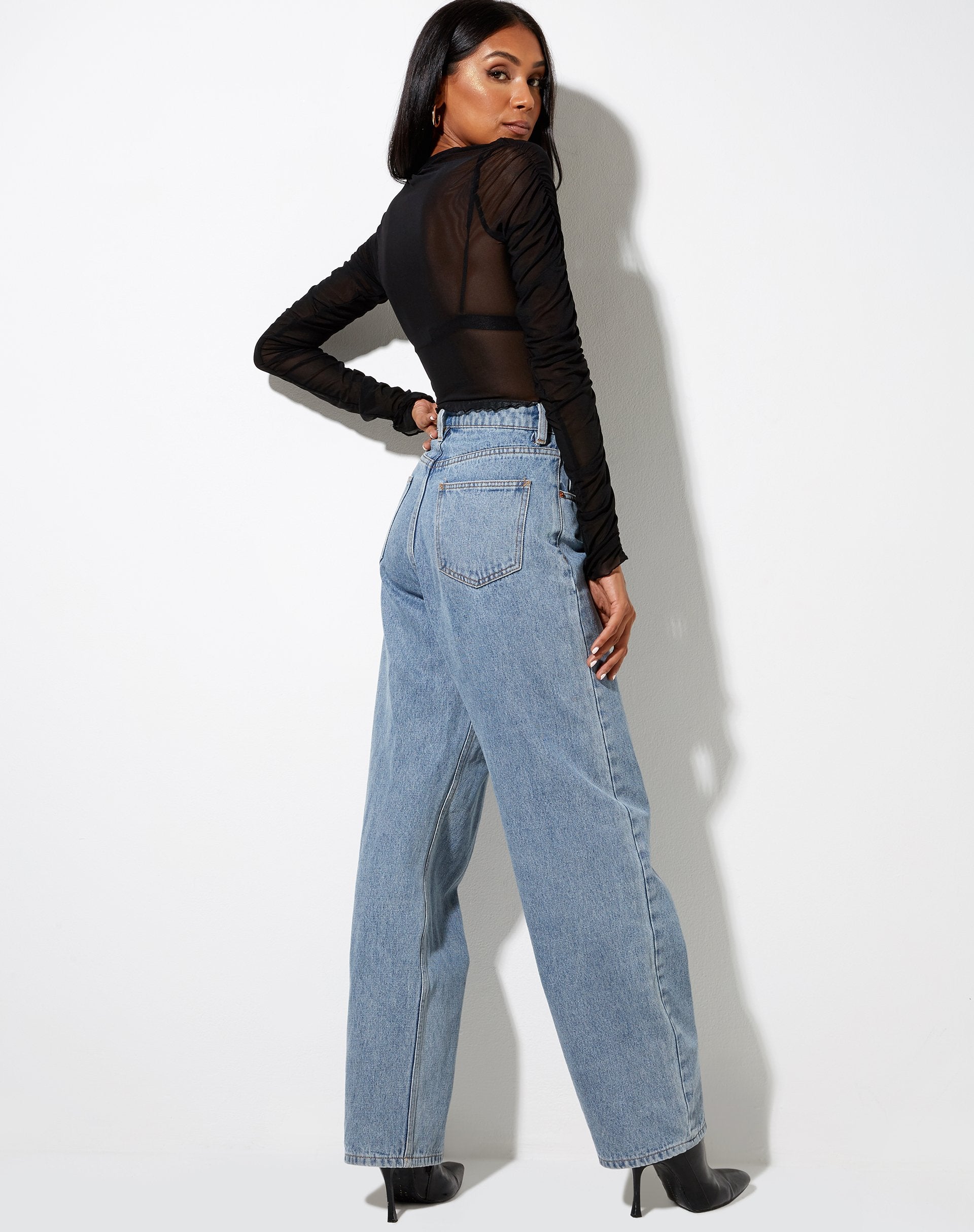 Image de Deloya Top in Mesh Black