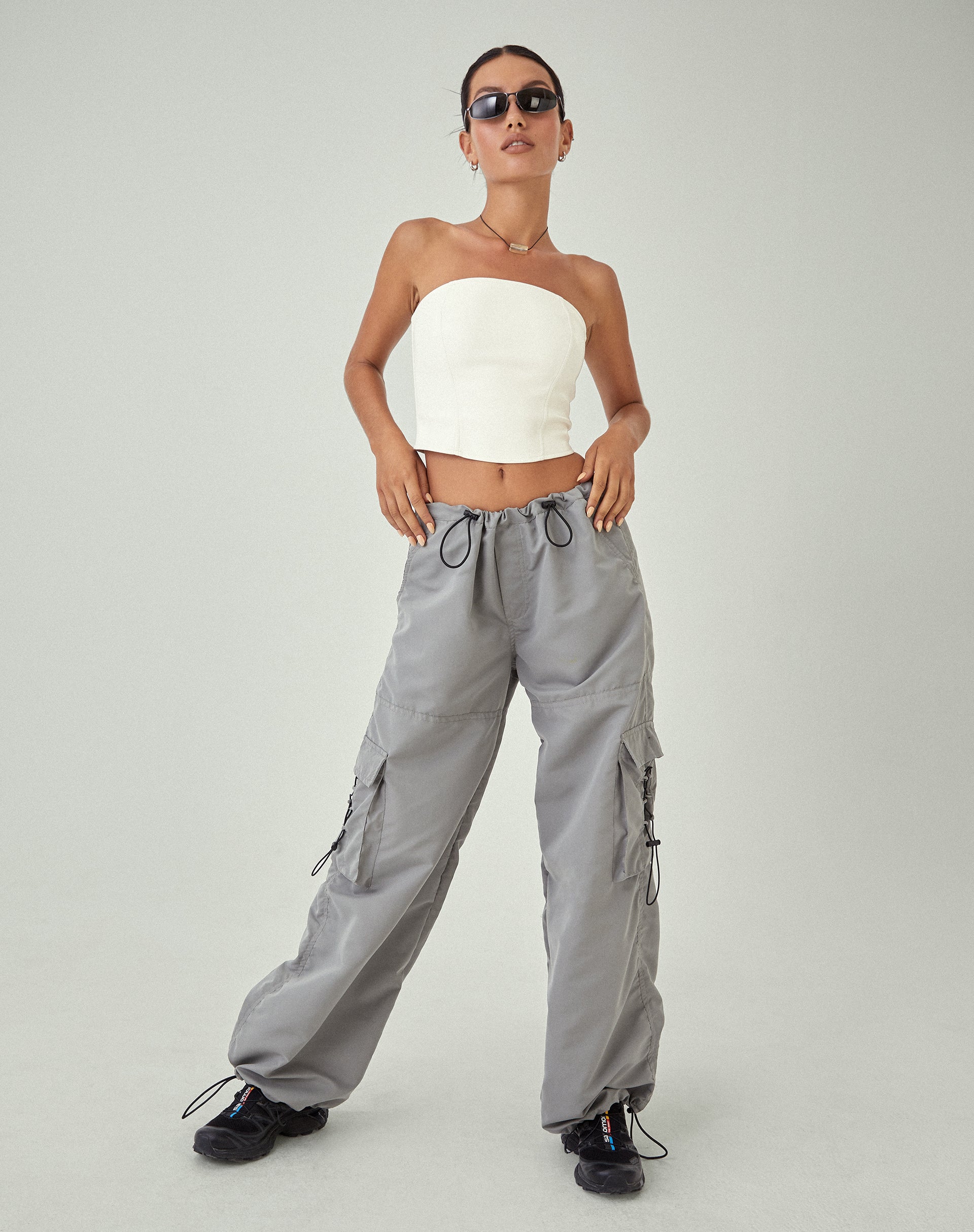 Image de MOTEL X JACQUIE Top corset Dena en PU Off White