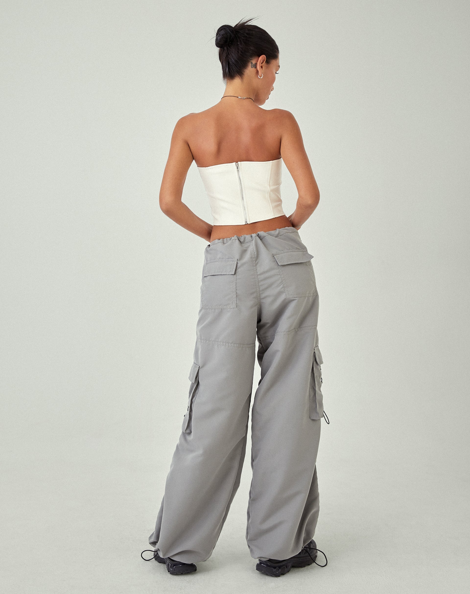Image de MOTEL X JACQUIE Top corset Dena en PU Off White