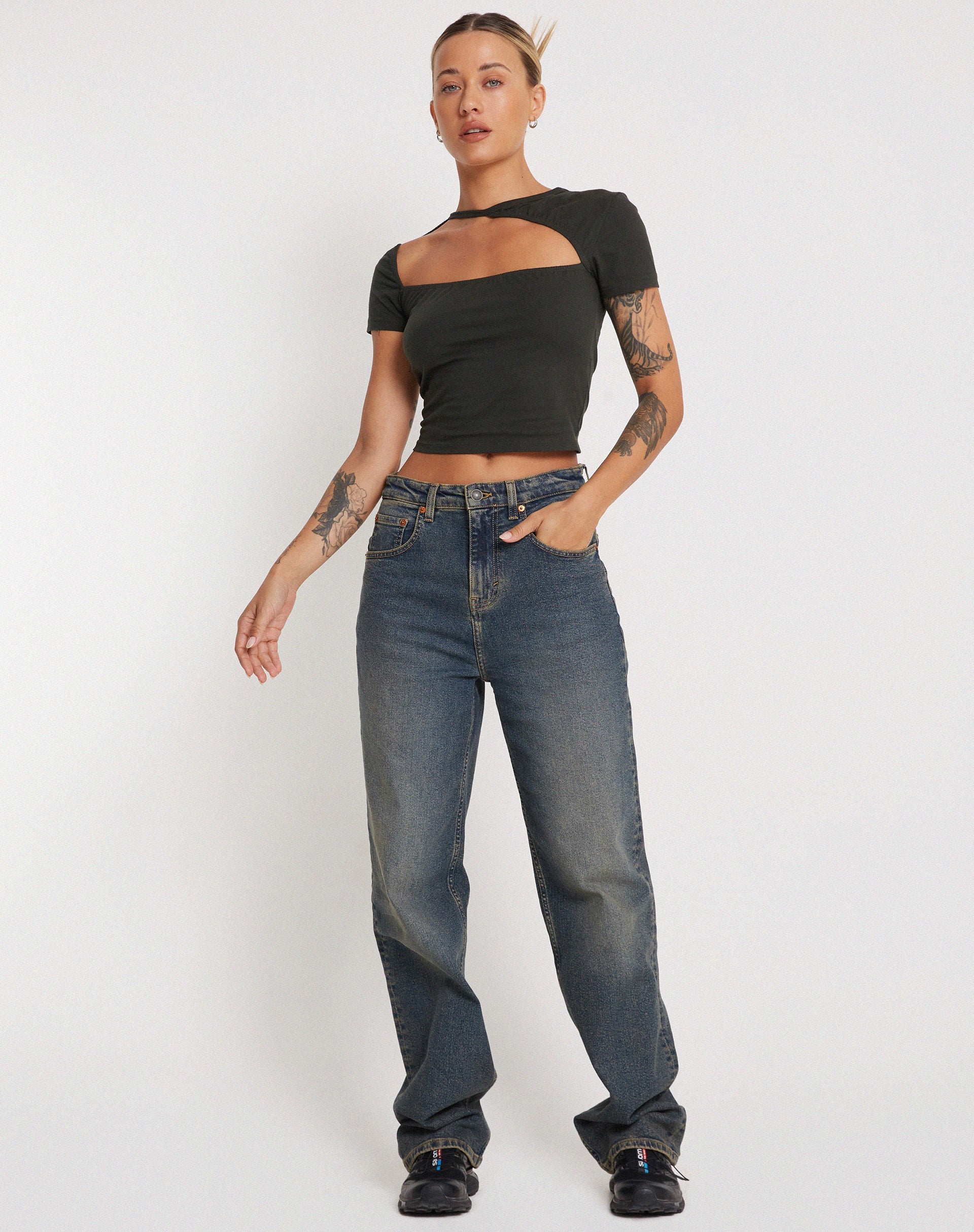 Image de Desiree Crop Top in Black Forest