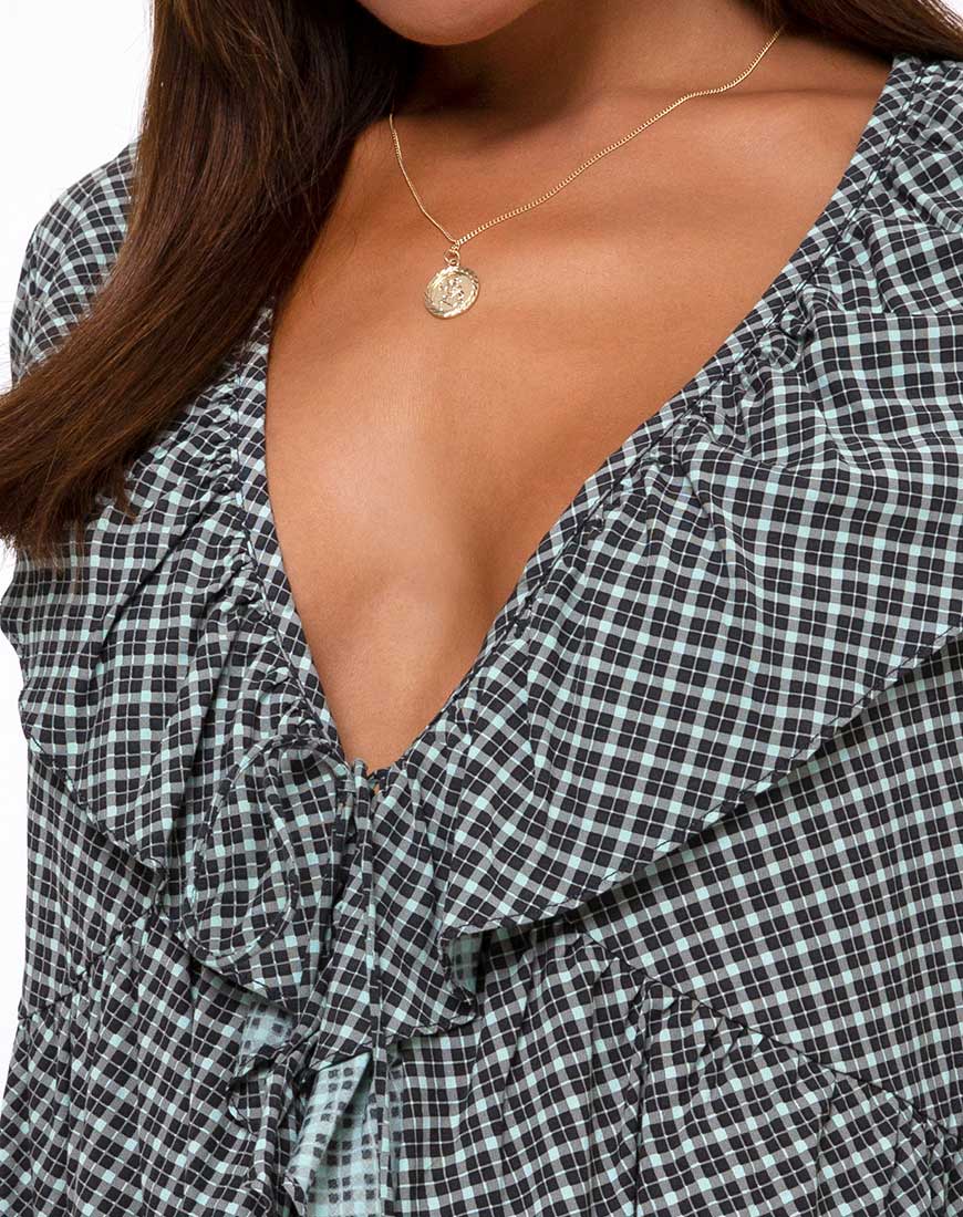 Image de Diar Top in Check it Out Green