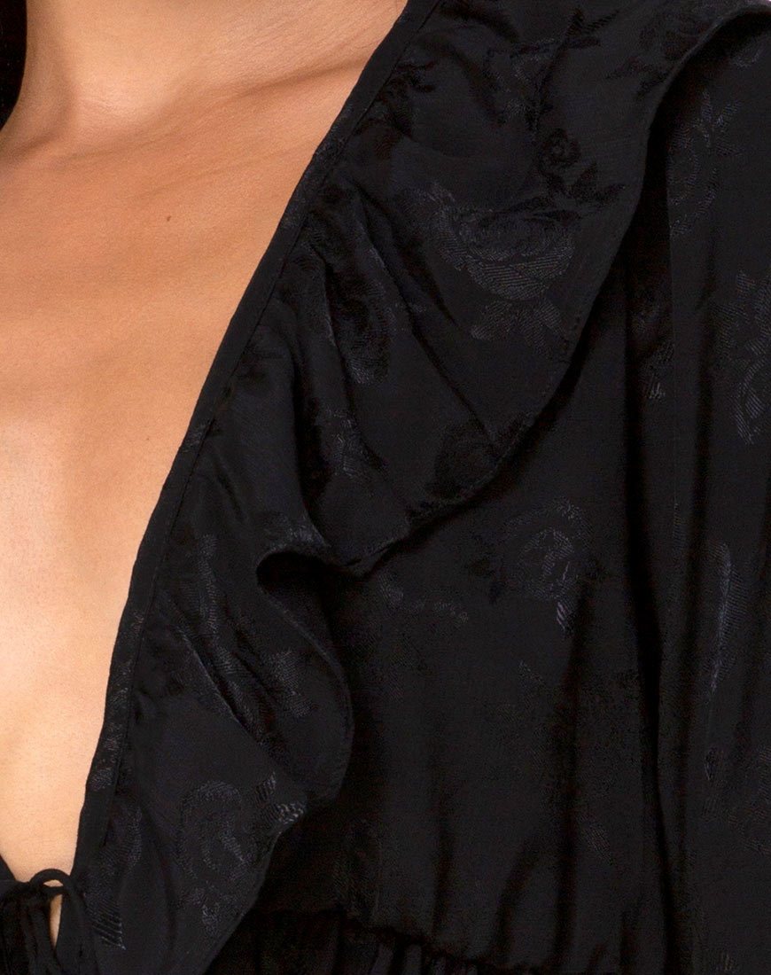 Image de Diar Top en Satin Rose Noir