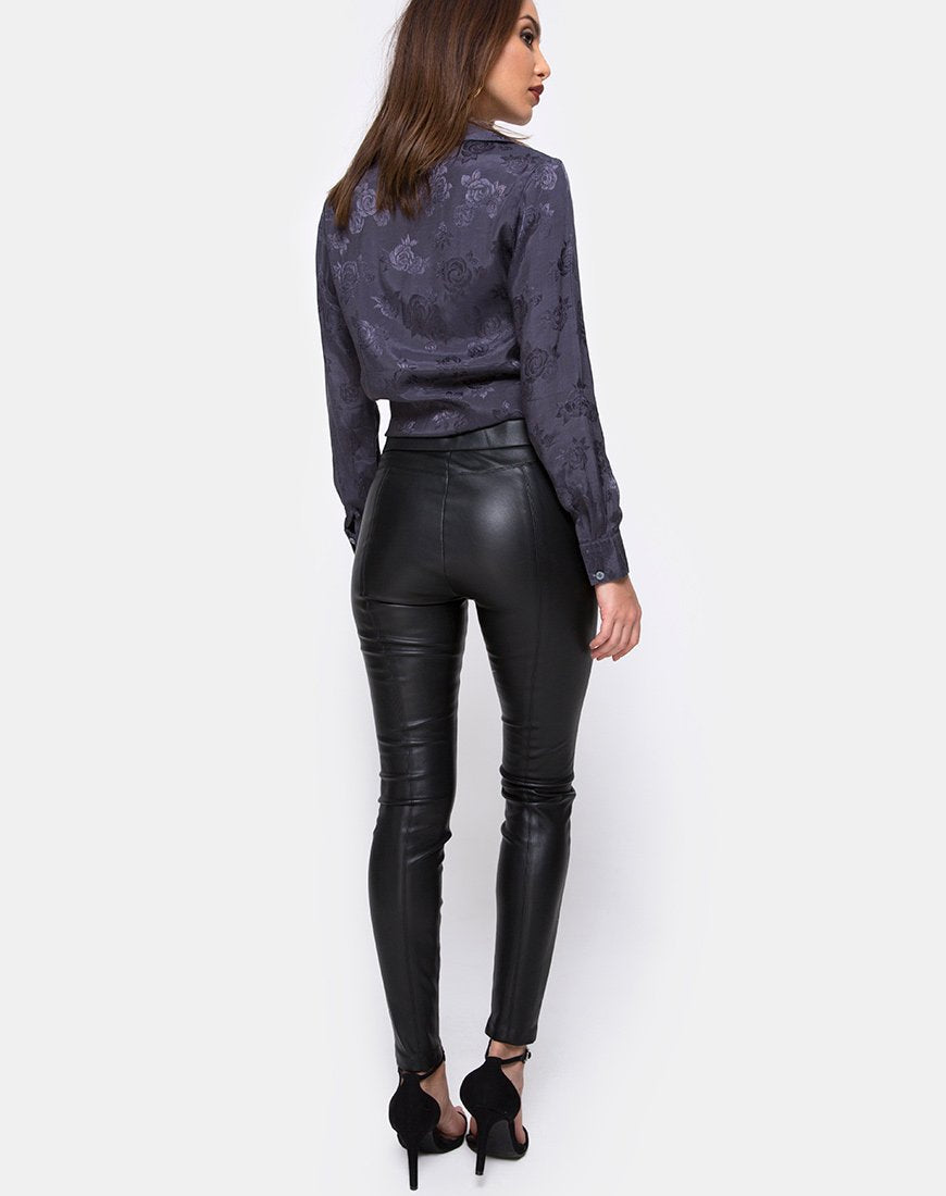 Image de la chemise Dimaris en satin gris rose