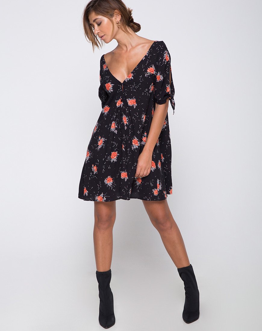 Image de Dinda Swing Dress in Midnight Rose