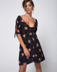 Image de Dinda Swing Dress in Midnight Rose
