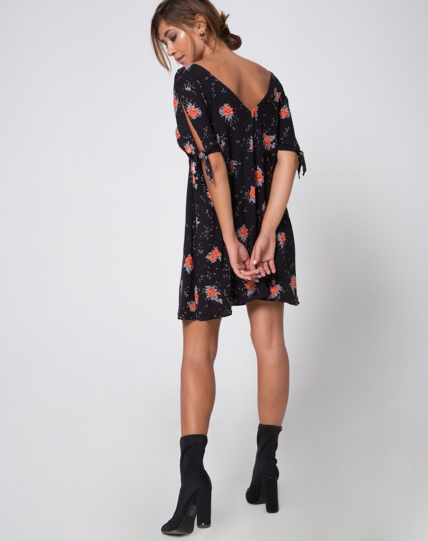Image de Dinda Swing Dress in Midnight Rose