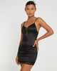 Image de Mini robe Ditika en satin noir