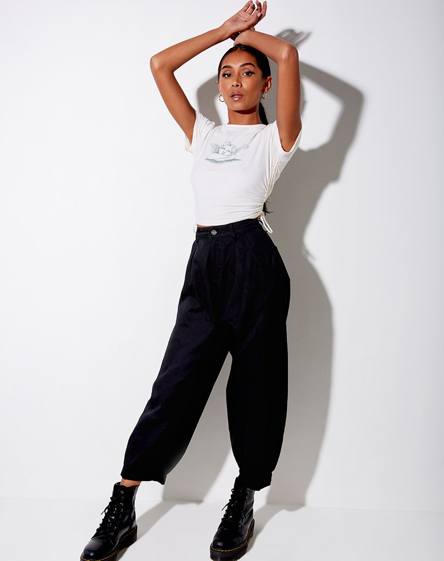 Image de Doga Crop Top in Ivory Angelo Washed Out