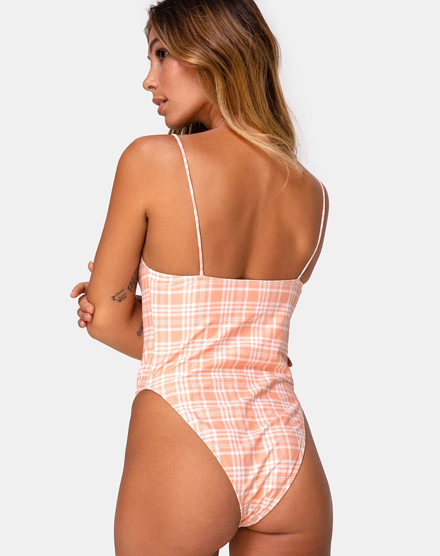 Maillot de bain Doraty à carreaux Picnic Peach
