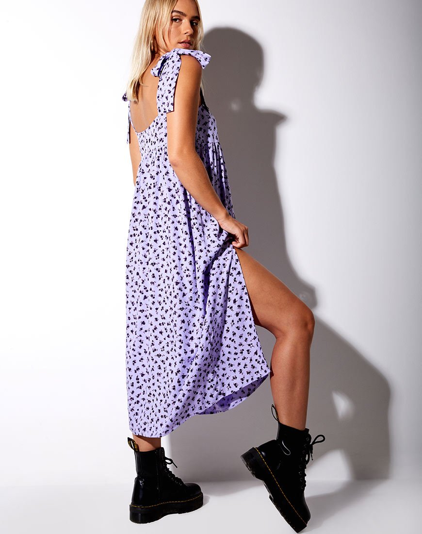 Image of Dorothy Midi Dress in Dainty Daisy Lilac