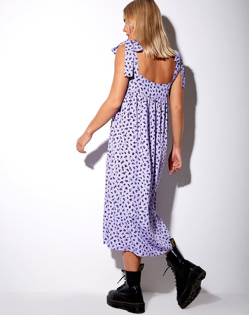 Image of Dorothy Midi Dress in Dainty Daisy Lilac