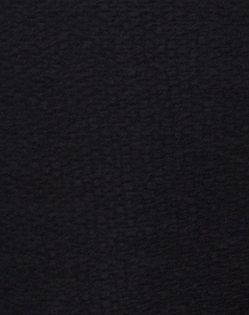 Image de la culotte de bikini Dreama en noir texturé