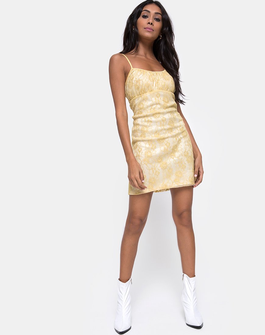 Image de la robe Kula en dentelle pastel Lemon