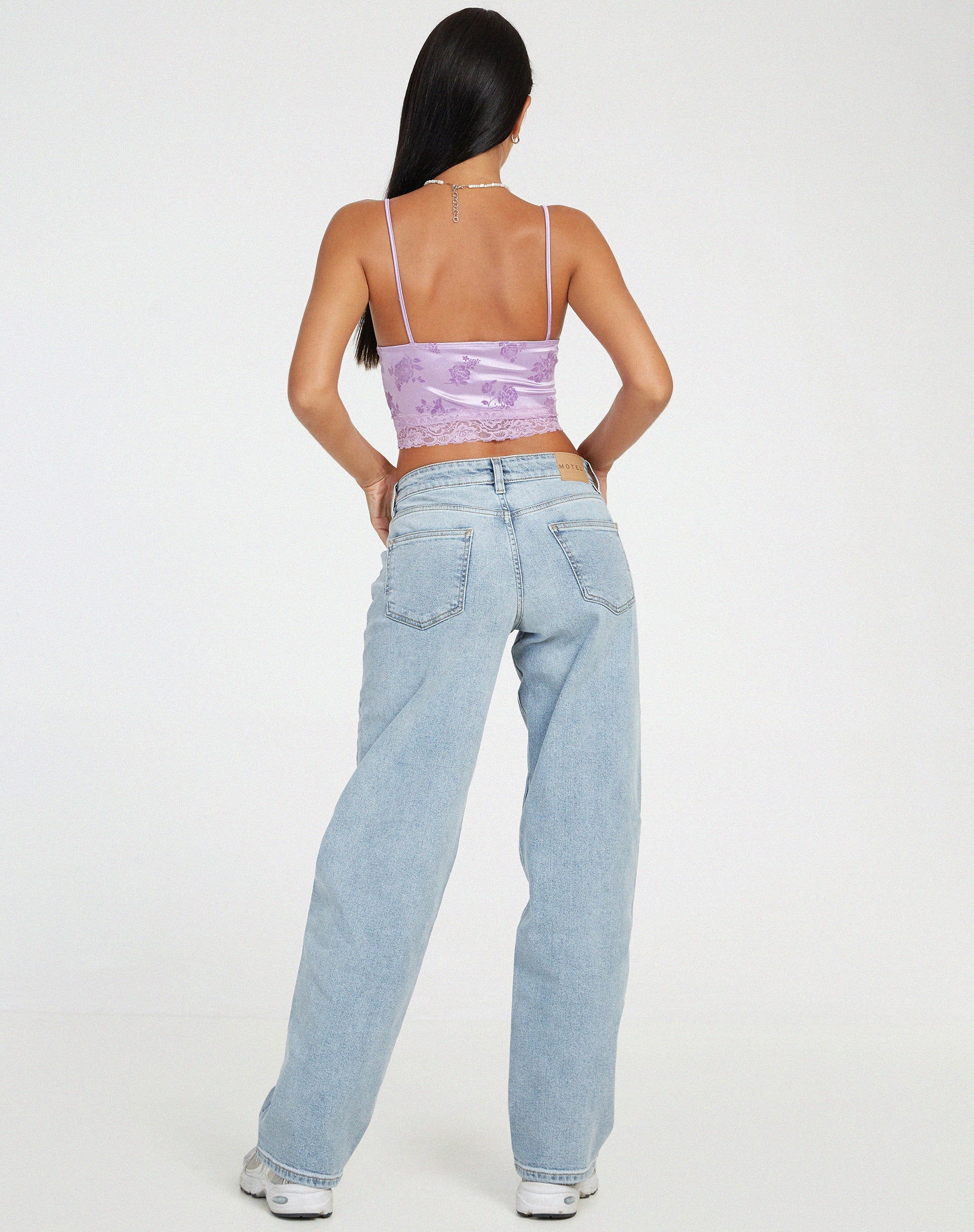 image de Dyrana Crop Top in Rose Flock Lilac