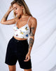 Image de Veila Crop Top in Cream Butterfly