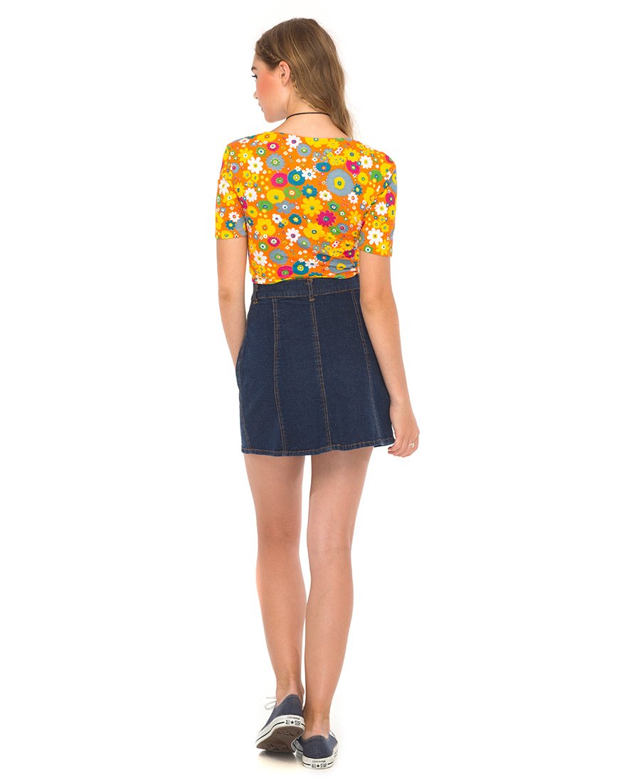 Image de Eclat Crop Top in Playtime Floral Orange