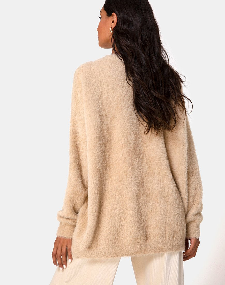 Pull Edgen en tricot sable